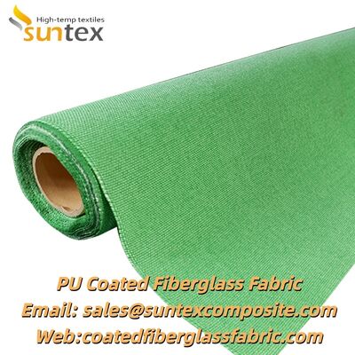 High Temperature Resistance Fireproof PU Vermiculite Coated Fiberglass Insulation Cloth