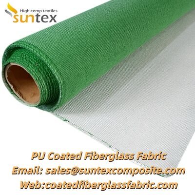 Fireproof PU Coated Fiberglass Fabric with 550℃ Temperature Resistance for Construction and Welding Applications