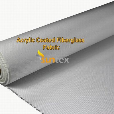 Red 0.4mm Acrylic Coated Fiberglass Fabric with 550 Degree C Temperature Resistance for Welding Blanket