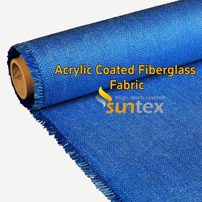 Red 0.4mm Acrylic Coated Fiberglass Fabric with 550 Degree C Temperature Resistance for Welding Blanket