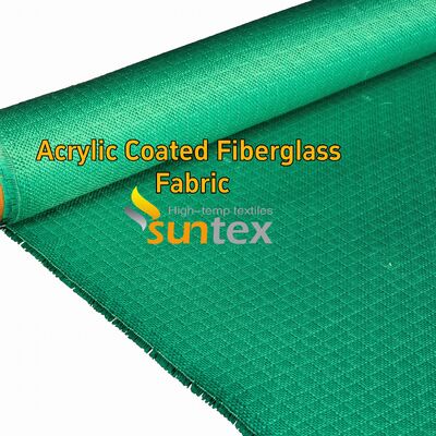 Red 0.4mm Acrylic Coated Fiberglass Fabric with 550 Degree C Temperature Resistance for Welding Blanket