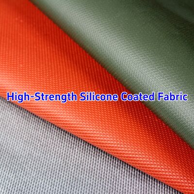 590 g/sqm Weight 0.45 mm Thickness 1.5 meter Width Silicone Coated Fiberglass Fabric Fire Barrier Fabric