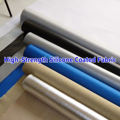 Multiple Colors Customized Smoke Blocking Fireproof Silicone Coated Fiberglass Fabric for Heat Resistant Insulation