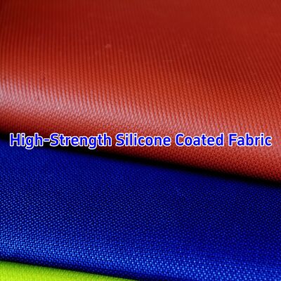 Multiple Colors Customized Smoke Blocking Fireproof Silicone Coated Fiberglass Fabric for Heat Resistant Insulation
