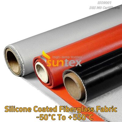 Colored Silicone Coating Fiberglass Cloth Silicon Coated With Fiberglass Fabric