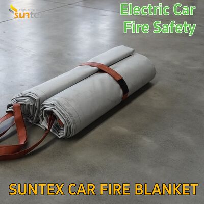 Large Size Silicone Coated Fire Blanket Fire Resistant Fiberglass Car Fire Blanket  