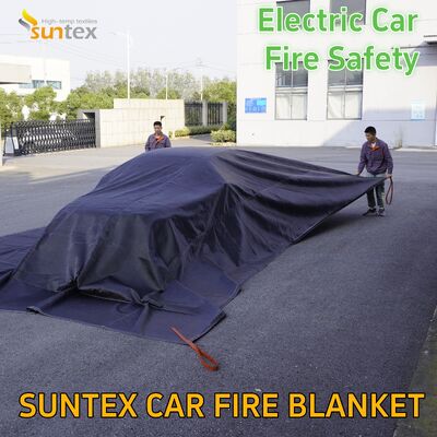 Direct Factory Supply Premium Large Area Silicone Fiberglass Fire Blanket for Car 