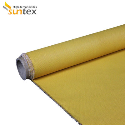 Emergency Fire Blanket Made of Yellow Silicone Coated Fiberglass Cloth