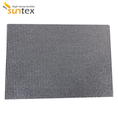 High Temperature Fiberglass Cloth Black Graphite Coated Fabric with Fire Resistance and Abrasion Properties for Fire Control Systems