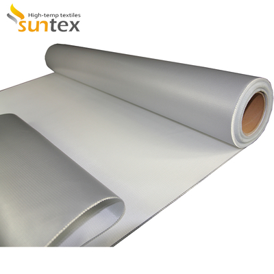 Double Sided Alkali Free Grey Color Silicone Coated Fiberglass Fabric for Fireproof Thermal Insulation