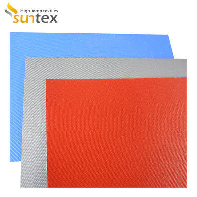 White Fireproof Silicone Rubber Coated Fiberglass Cloth High Temperature Resistance  Waterproof  Material Fiberglass Fabric
