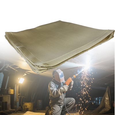 17 Oz 16 Mil Salmon Welding Blanket and Fire Blanket for Heat Insulation and Fire Resistance