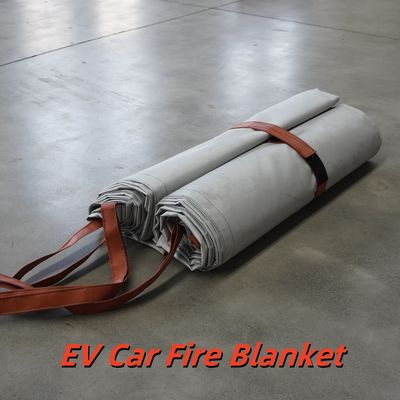 EV Car Fire Blanket Gray 550℃ Thermal Resistance for Sedan SUV