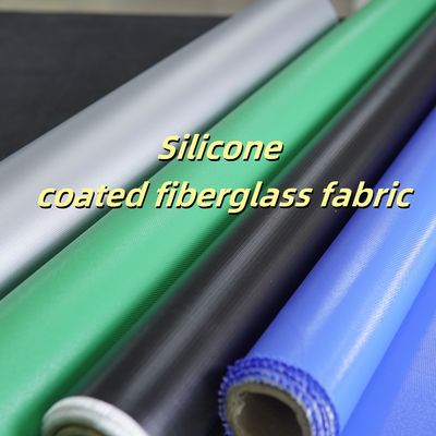 Grey Silicone Coated Fiberglass Fabric 0.3mm Thick 400 g/sqm