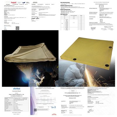 100% Fiberglass Welding Blanket 550°C Heat Resistant Acrylic Coated Fire Blanket for Welding and Fire Protection