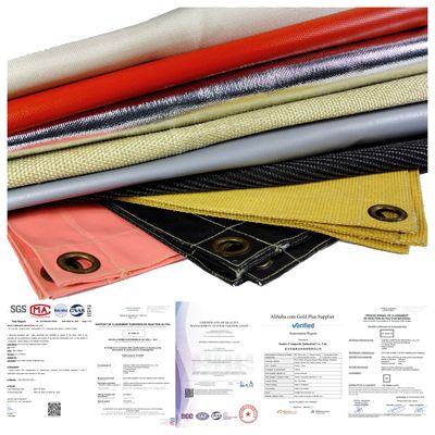Pre-Cut Heat and Spark Resistant Welding Blanket with Acrylic Coated Fiberglass for Fire Protection
