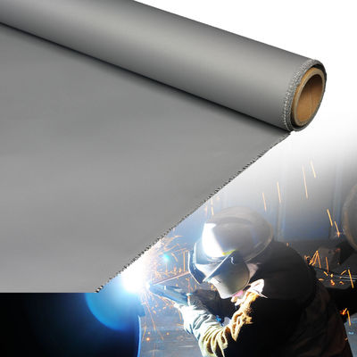 Alkali Free Grey Color Silicone Coated Fiberglass Fabric with 50 m / 100 m Roll Length for Heat Resistant Applications