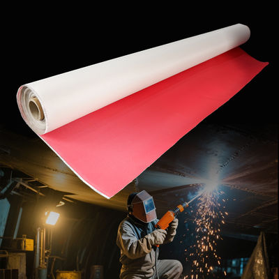 Thermal Insulation PU Coated Fire-Resistant E-Glass Cloth M0 Certified Blue/Black 460 g/sqm Fiberglass Fabric