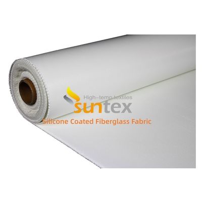 0.3 mm Thickness 400 g/sqm Weight Silicone Coated Fiberglass Fabric with 1 / 1.2 / 1.5 meter Width