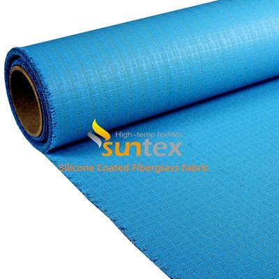 Weatherproof Water Repellent Silicone Coated Fiberglass Fabric with 50 m / 100 m Roll Length for Thermal Insulation