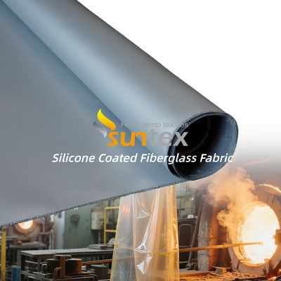 High Temperature Resistance Silicone Coated Fiberglass Fabric with 400 g/sqm Weight and 0.3 mm Thickness for Fireproofing