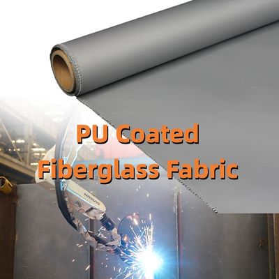 460 g/sqm 0.41 mm PU Coated Fiberglass Fabric with 1m to 1.55m Width for High Temperature Applications