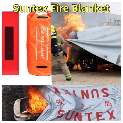 Suntex Fire Pit Mat с 60-минутным покрытием и уменьшением уровня взрывов для обезвоживания кислорода при пожарах на электромобилях