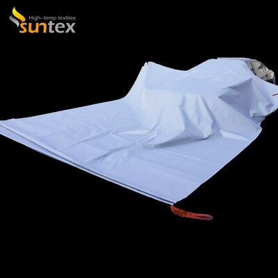 Gray EV Car Fire Blanket with 550℃/1000℃ Thermal Resistance for Oxygen Deprivation Fire Control
