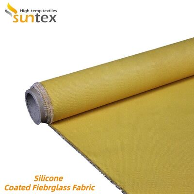 Fireproof Waterproof Silicone Coated Fiberglass Fabric 850g/m2 High Silica Fiberglass Cloth for Harsh Environments