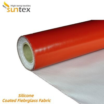 Fireproof Waterproof Silicone Coated Fiberglass Fabric 850g/m2 High Silica Fiberglass Cloth for Harsh Environments