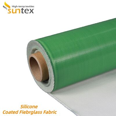 850g/m2 Fireproof Heat Resistant Silicone Coated Fiberglass Fabric for High Temperature Protection