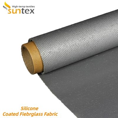 Fireproof Silicone Coated Fiberglass Fabric with Chemical Corrosion and Weather Aging Resistance for Industrial Use