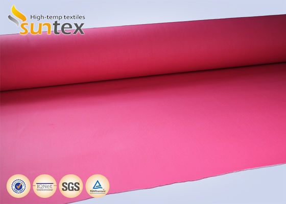 High Temperature 550 Degree C Acrylic Coated Fiberglass Fabric Easy to Sew and Cut Fire Resistant Fabric