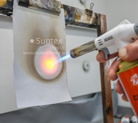 Погодостойкая огнестойкая силиконовая ткань из стекловолокна - стекловолоконная ткань с высоким содержанием кремнезема 850 г/м2 для наружных и химических условий