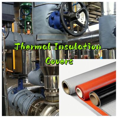 Сертифицированная противопожарная ткань EN-13501 с термостойкостью до 550°C и толщиной 0,6 мм для защиты от огня и дыма