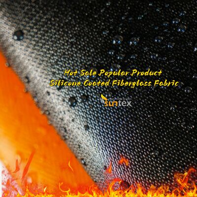 Высокотемпературная устойчивость к щелочным веществам 850 г/м2 Силиконовое покрытие стекловолокна для теплоизоляции