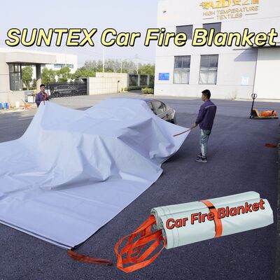 Огнеупорный пожарный одеял для автомобилей EV с термостойкостью 550 °C/1000 °C для контроля пожара от недостатка кислорода