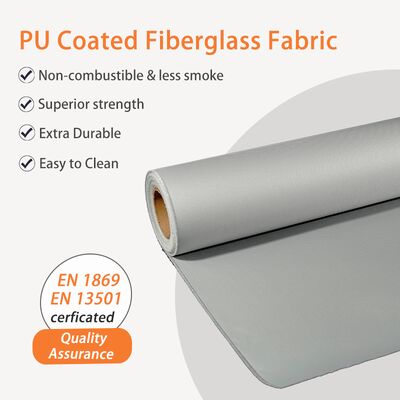Durable 460 g/sqm 0.41 mm Fireproof Fiberglass Welding Blanket with High Temperature Resistance