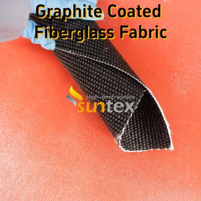 High Temperature Resistant Graphite Coated Fiberglass Fabric with 750℃ Coating and 550℃ Base for Welding Blankets