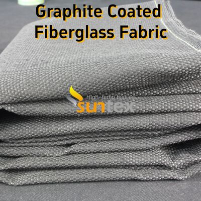 Black Graphite Coated High Temperature Fiberglass Cloth with 750℃ Coating Temperature Resistance and Excellent Fire Resistance