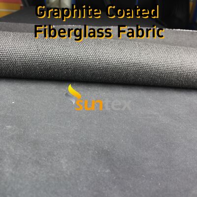 Graphite Coated High Temperature Fiberglass Fabric with 750℃ Coating and 550℃ Fabric Resistance 28.82oz/sqy