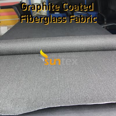 Graphite Coated High Temperature Fiberglass Fabric with 750℃ Coating and 550℃ Fabric Resistance 28.82oz/sqy