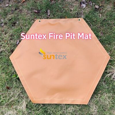 550C Heat Resistant Fire Pit Mat with Customizable Size and Multi-Layer Structure for Grill Protection
