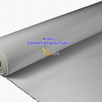 Acrylic Coated Fire Resistant Fiberglass Fabric with 550 Degree C Temperature Resistance for Welding Blankets
