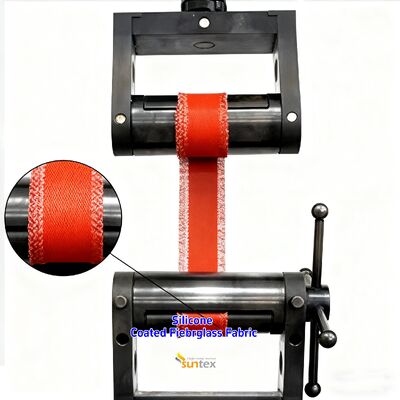 Огнестойкая термостойкая стеклоткань с силиконовым покрытием, устойчивая к разрывам, для промышленного применения