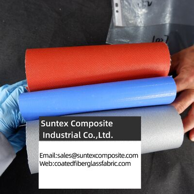 High Temperature Resistance Fireproof Silicone Coated Fiberglass Fabric with Customizable Width