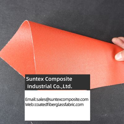 High Temperature Fireproof Alkali Free E-Glass Silicone Coated Fiberglass Fabric for Industrial Applications