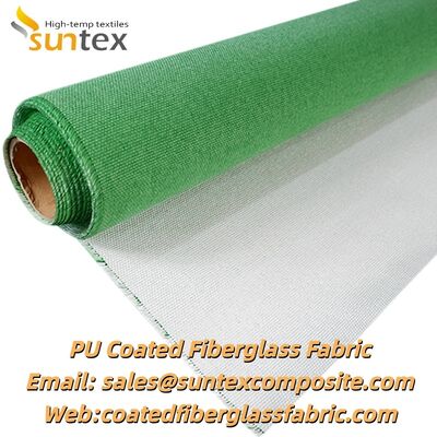 Fireproof PU Coated Fiberglass Fabric with 550℃ Temperature Resistance for Construction and Welding Applications