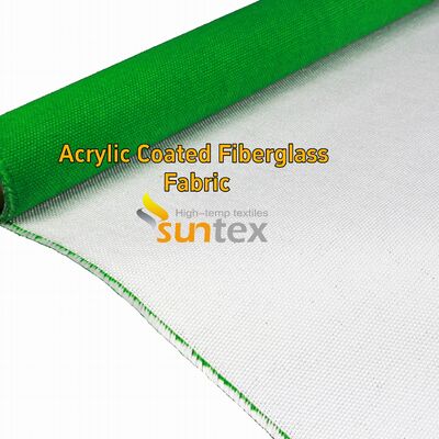 Red 0.4mm Acrylic Coated Fiberglass Fabric with 550 Degree C Temperature Resistance for Welding Blankets