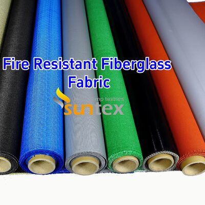 Fireproof Silicone Rubber Calcium Silicate Coated Impregnated Fiberglass Fabric Cloth 